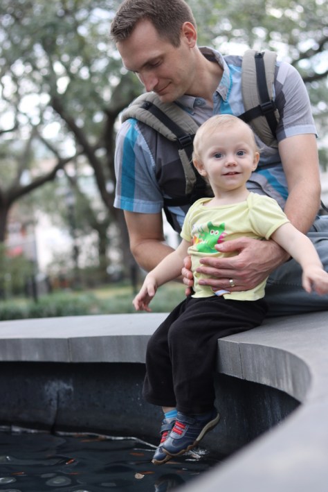 Gare and Finn exploring Savannah
