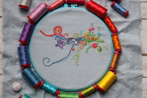 february progress for 1 year of stitches