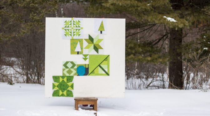 Greenery Quilt Progress