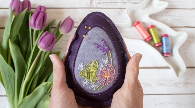 easter egg pincushion tutorial by hillary and kitty