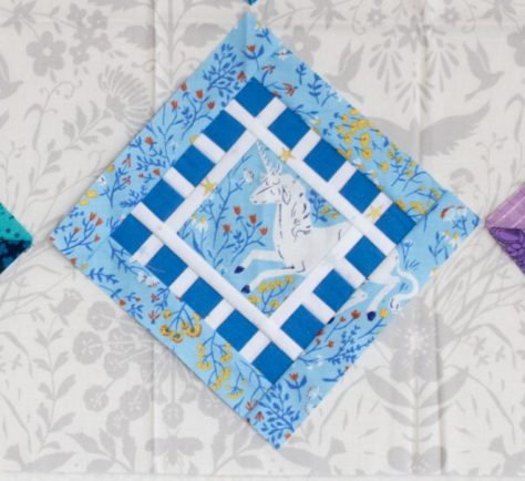 background fabric between each block