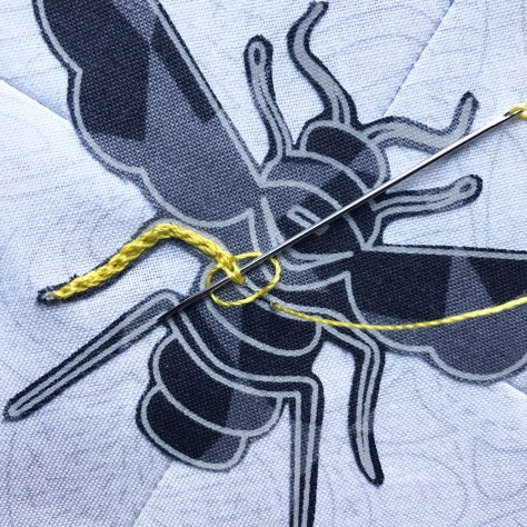 hungarian braided stitch aurifil 12wt