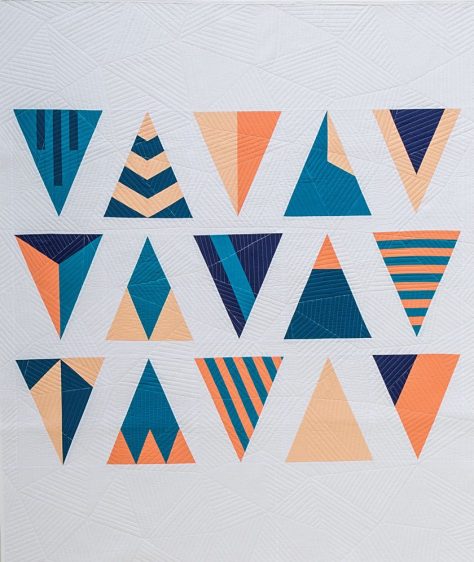 modern triangle quilts rebecca bryan 