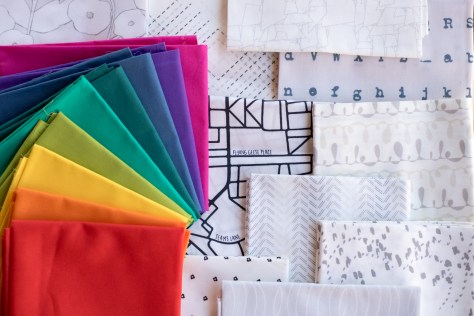 lower the volume capsule art gallery fabrics with rainbow of pure elements solids