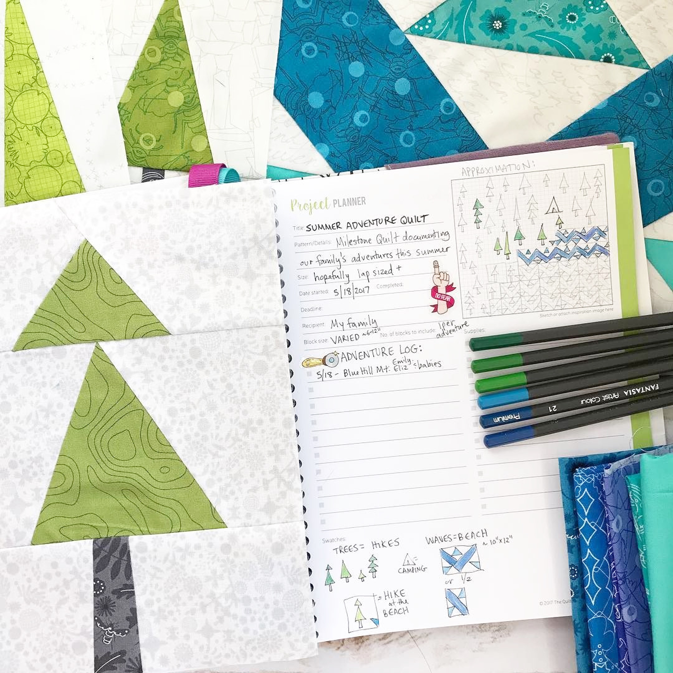 summer adventure quilt milestone quilt