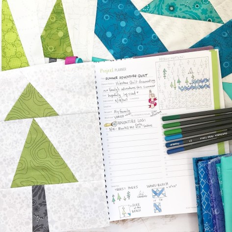 summer adventure quilt milestone quilt