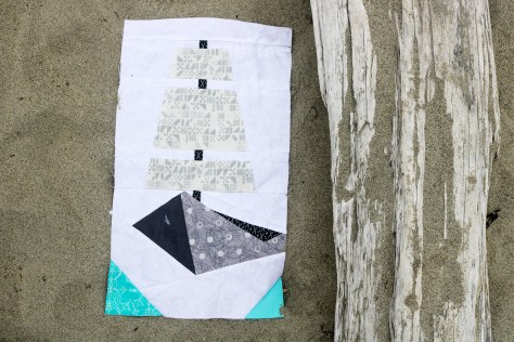 tall ship quilt block