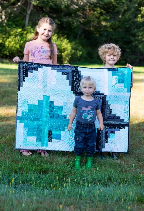 Finn's Milestone quilt finish