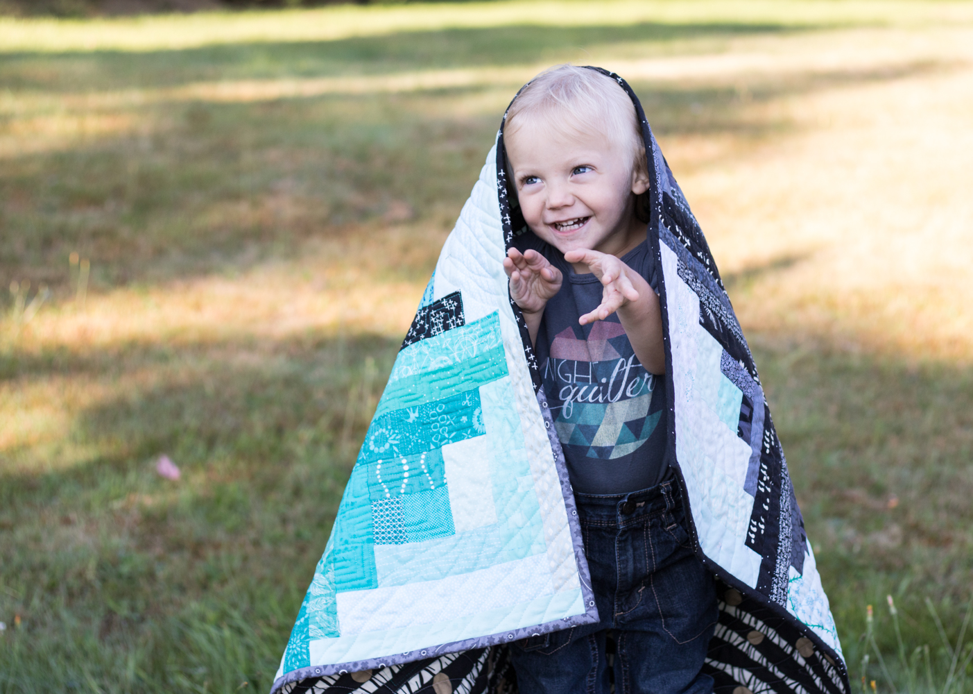 Finn's Milestone quilt finish