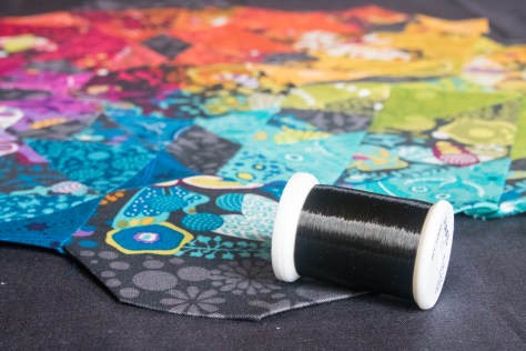 alison glass rainbow moonstone quilt giucy giuce pattern aurifil monofilament thread