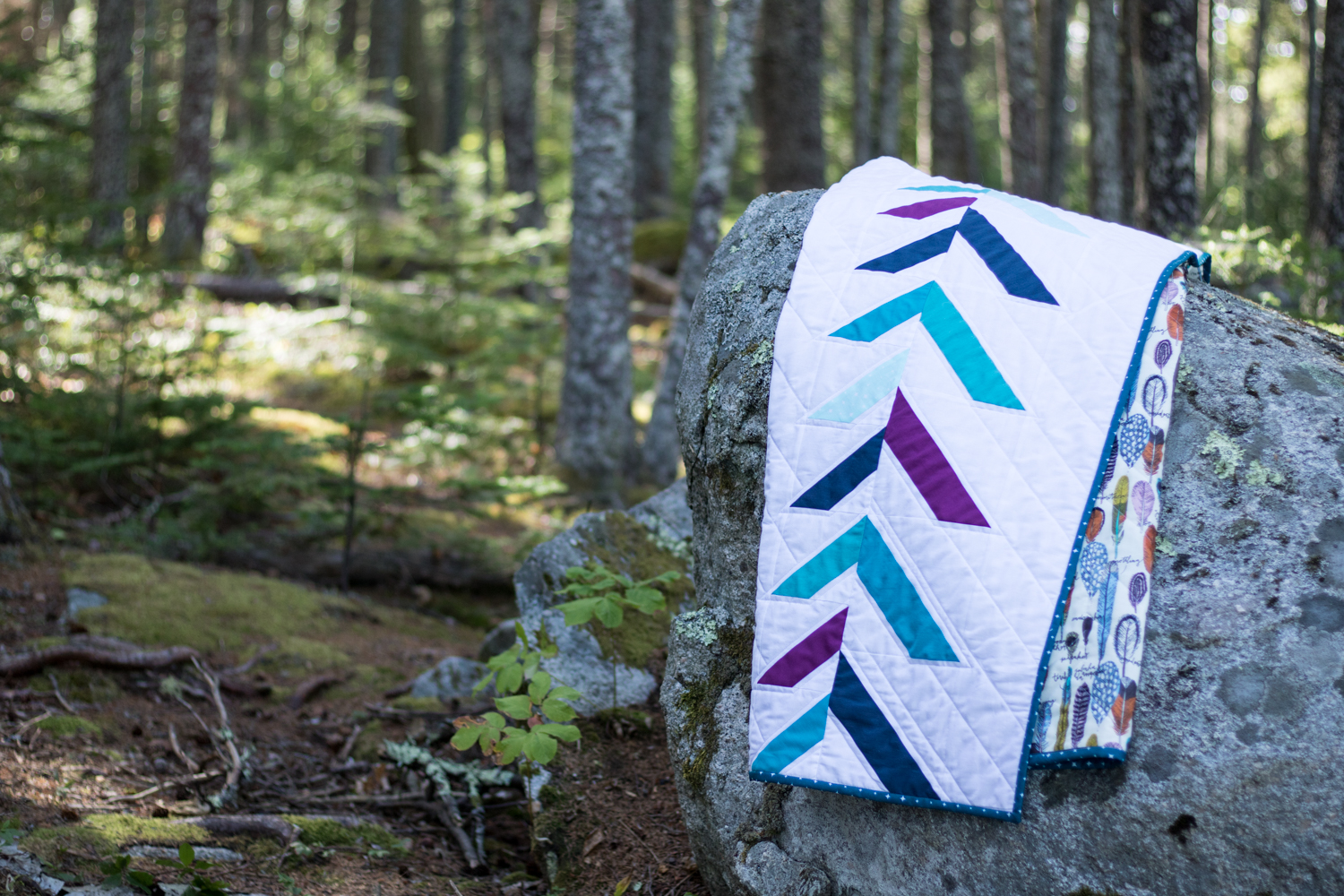 into the forest quilt theory pattern cloud9 organic fabrics aurifil