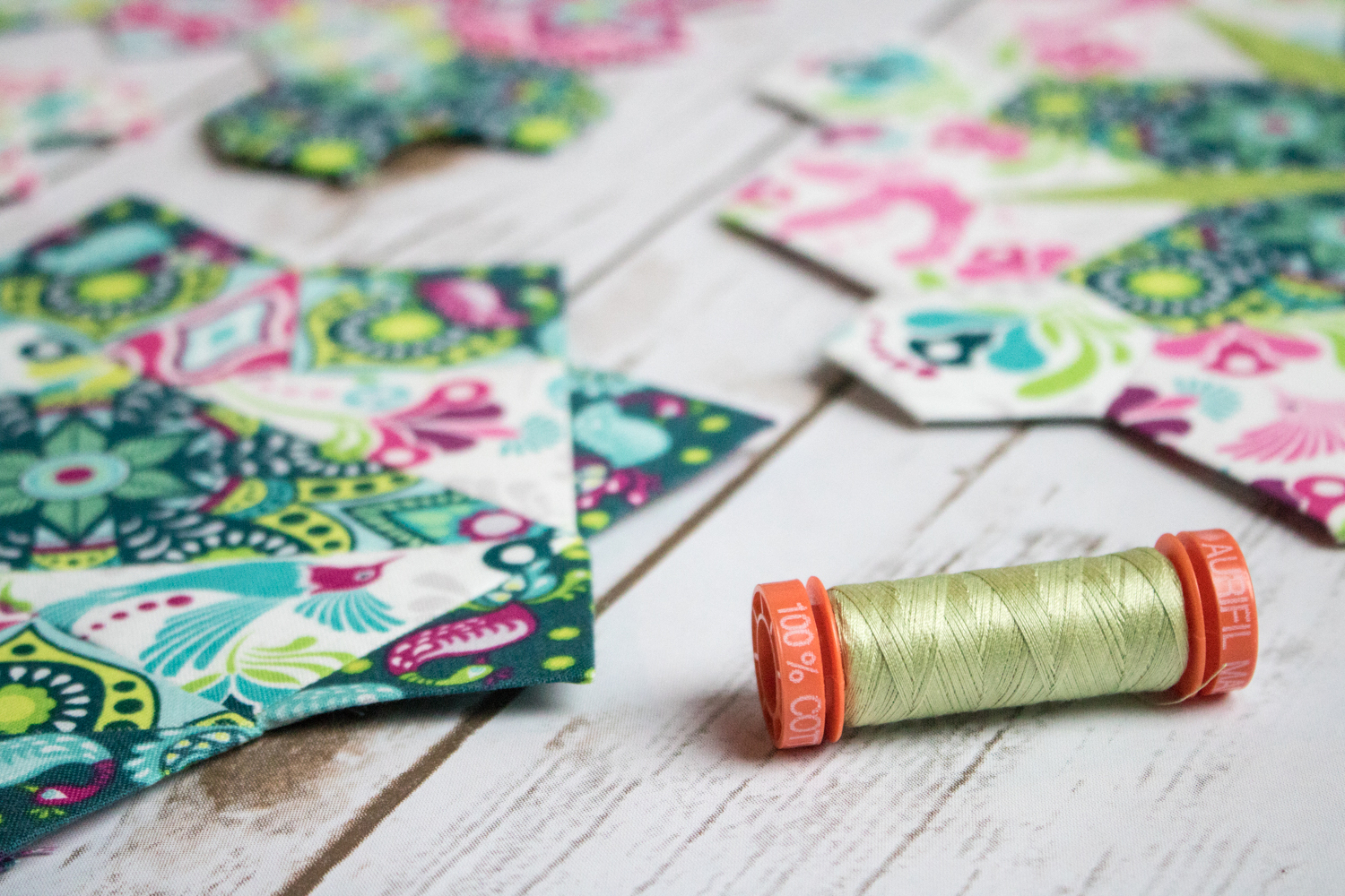 aurifil thread 50wt for hand piecing epp