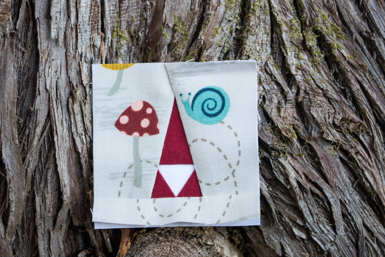 tiny tomte foundation paper pieced moss and lotus pattern