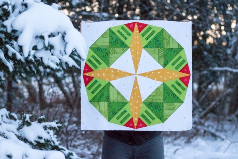 constant flux christmas foundation paper pieced pattern snowfall