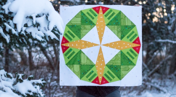 constant flux christmas foundation paper pieced pattern snowfall