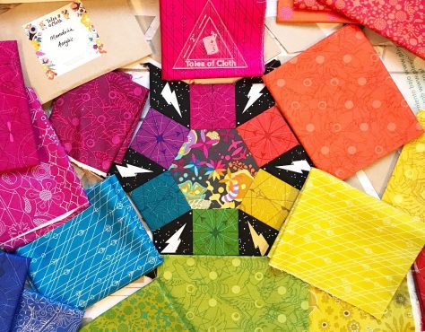choosing fabrics alison glass rainbow epp mandolin quilt