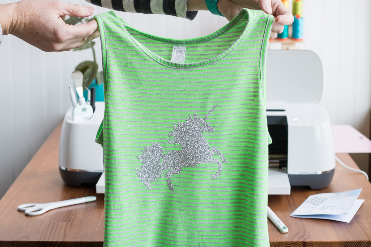 cricut maker iron on glitter vinyl 