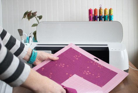 Cricut Maker in action cutting