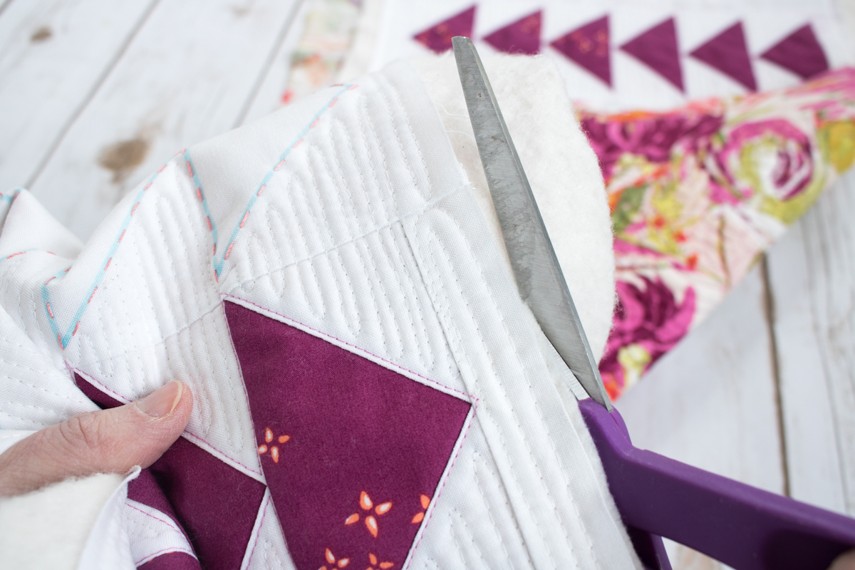 cutting batting square 