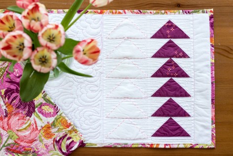 flying geese table runner cricut maker easter