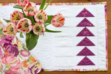 flying geese table runner cricut maker easter