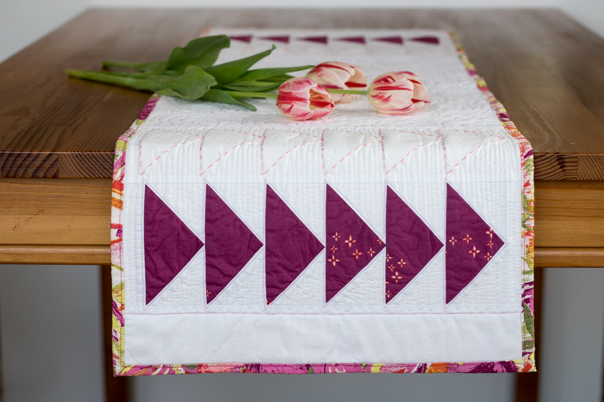 flying geese table runner cricut maker easter