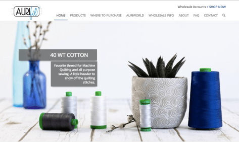 aurifil thread product photography