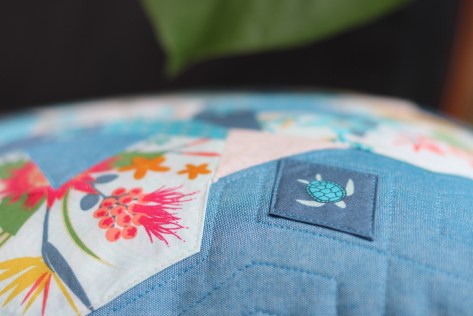 turtle detail on pillow epp pollen