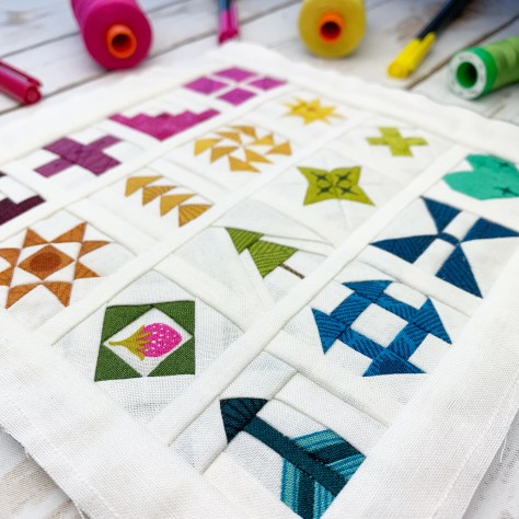 sew tiny sampler angle