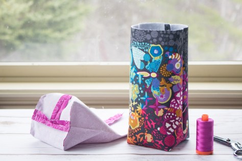 fabric skinny bin tutorial nightquilter