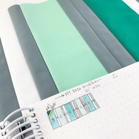 january my 2020 miles running quilt