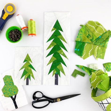 plant worry grow hope tree quilt blocks