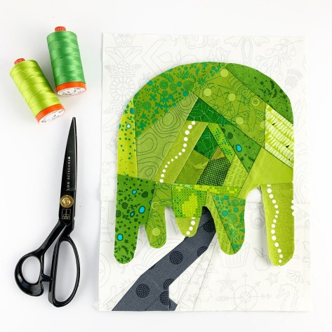 plant worry grow hope tree quilt blocks