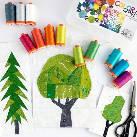 plant worry grow hope tree quilt blocks